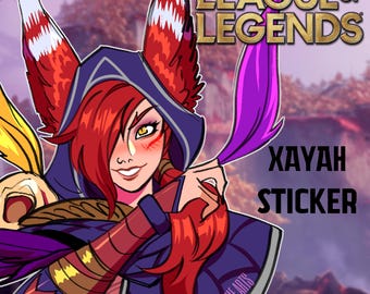 League of Legends Xayah Sticker | Water-Resistant Vinyl Decal