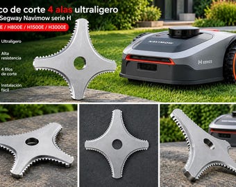 Ultralight cutting disc made of stainless steel, 4 edges with saw for Segway Navimow H3000E