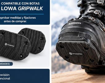 Lowa GripWalk Ski Base Protector | ABS Replacement with Embossed Design, 1 Pair