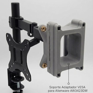 VESA Adapter Mount for Alienware AW3423DW - Reinforced 75mm