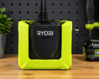 3D Workshop Organizer for Ryobi Tek4 Battery Charger