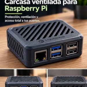 Raspberry Pi 5 NVMe Enclosure, High Profile for M.2 HAT and SSD