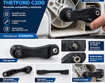 THETFORD C200 Lever Arm, ABS Replacement Part for Toilet Mechanism
