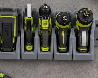 Slatwall Organizer Station for Ryobi 4V USB Lithium and Screwdrivers
