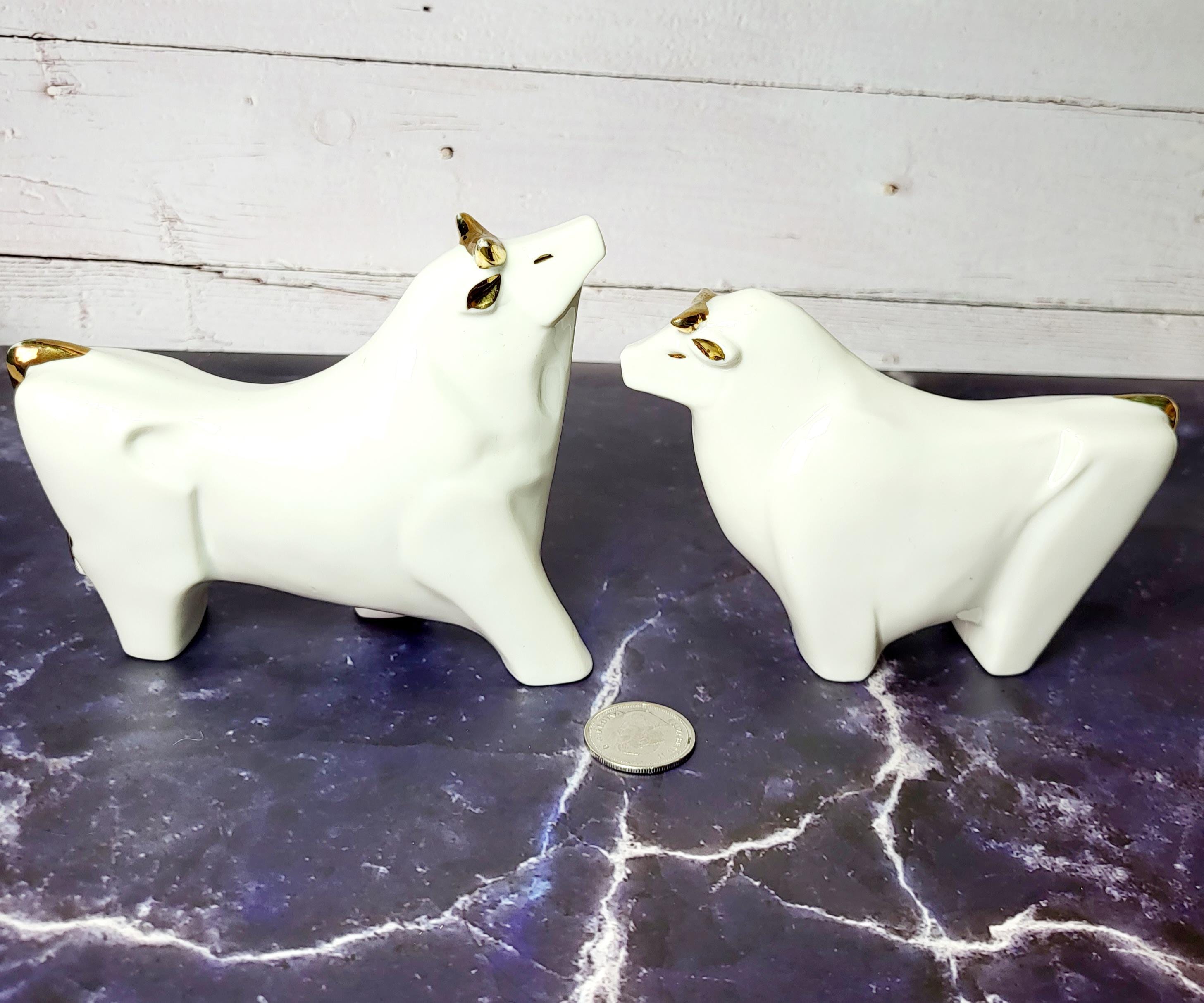 Porcelain Bull - Etsy Canada