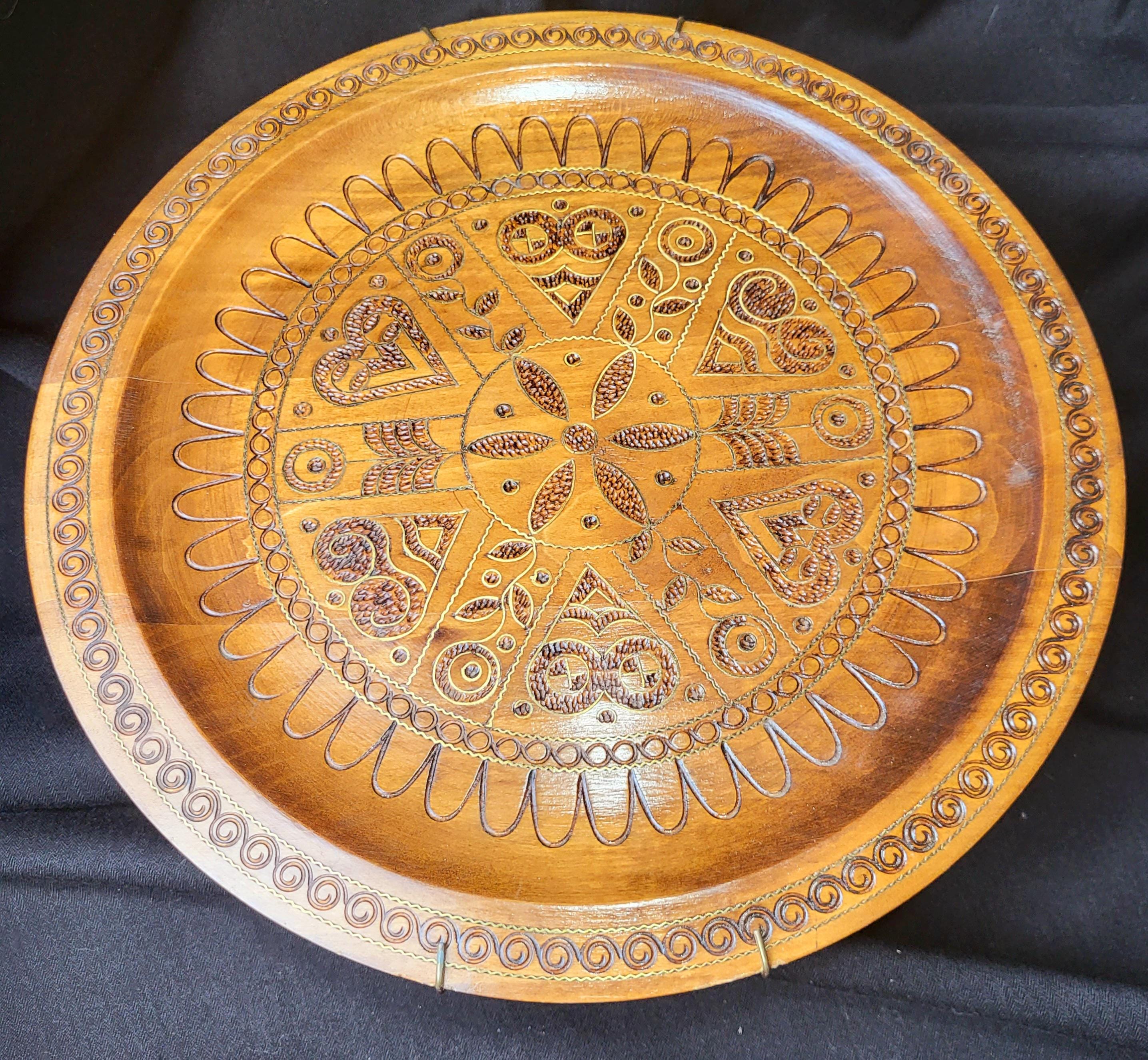 Poland wood plate - Etsy 日本