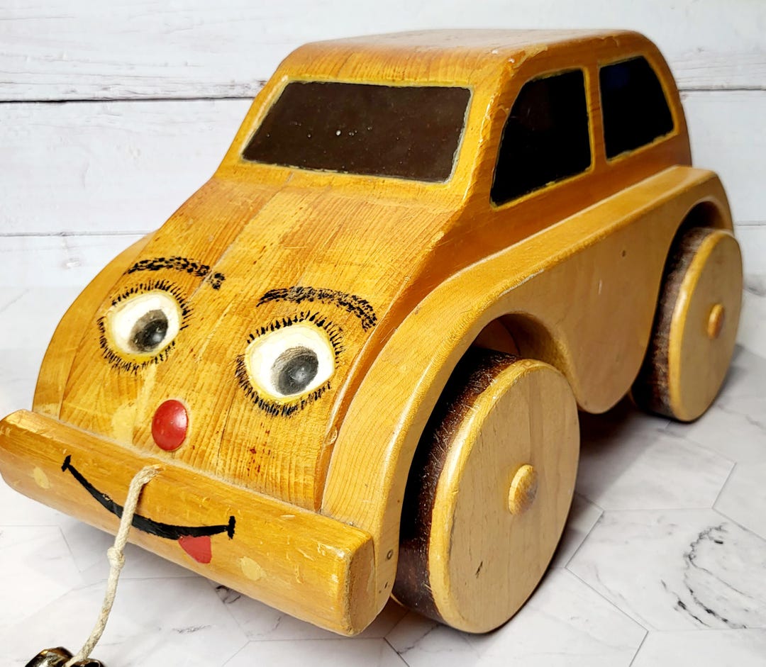 Rustic Toy Handmade Wooden Toy Car: Vintage Rustic Decor - Etsy