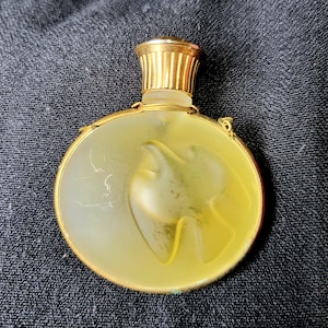 Vintage Rare 80s Miniature Nina Ricci &quot;L&#39;Air du Temps&quot; Perfume Pendant by Lalique
