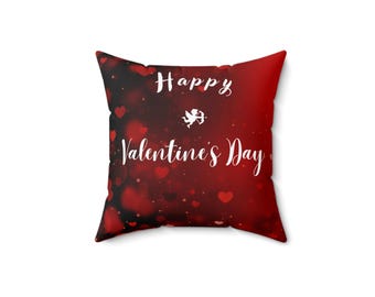 Valentine's Day Heart Pillow, Love Cushion, Romantic Home Decor, Heart Shaped Throw Pillow, Valentine Gift