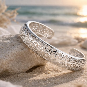Vintage Silver Cuff - Etsy
