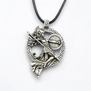 Athena Necklace | Greek Goddess Pendant | Warrior Goddess Jewelry | Mythology Necklace | Ancient Greece Gift | History Lover Gift