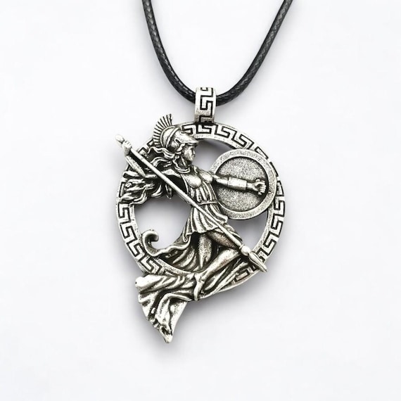 Athena Necklace | Greek Goddess Pendant | Warrior Goddess Jewelry | Mythology Necklace | Ancient Greece Gift | History Lover Gift