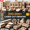 Laser Cut Files Mega Bundle, 200k files 3D 2D, Laser Cut Designs, CNC Files Laser cutting files, Svg Cdr Dxf Png Eps, Laser Files Engraved