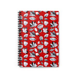 Vibrant Autumn Spiral Notebook / Fall Diary / Autumn Leaves Journal