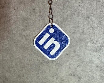 NFC Tag Keychain | Linkedin Logo Custom | 3D Printed - Etsy