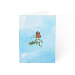 Spring Greeting Card Set for Butterfly Lovers | All-Occasion Stationery or Gift | Blank Inside | Pack of 1, 10, 30, or 50 pcs