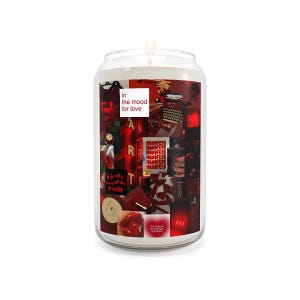 Vela con forma de diario con tablero de visión rojo exclusivo / Vela perfumada personalizada para inspirarse / Cera de soja natural con una duración de combustión de 70 a 80 horas