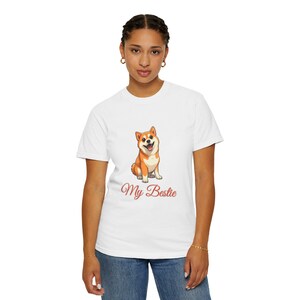 Print on demand T-shirt hondenliefhebber, hond cadeau huisdierliefhebber, cadeau Shiba Inu hondenliefhebber, vrijetijdskleding, aangepaste cadeau hondenliefhebber, kleding dierenliefhebber