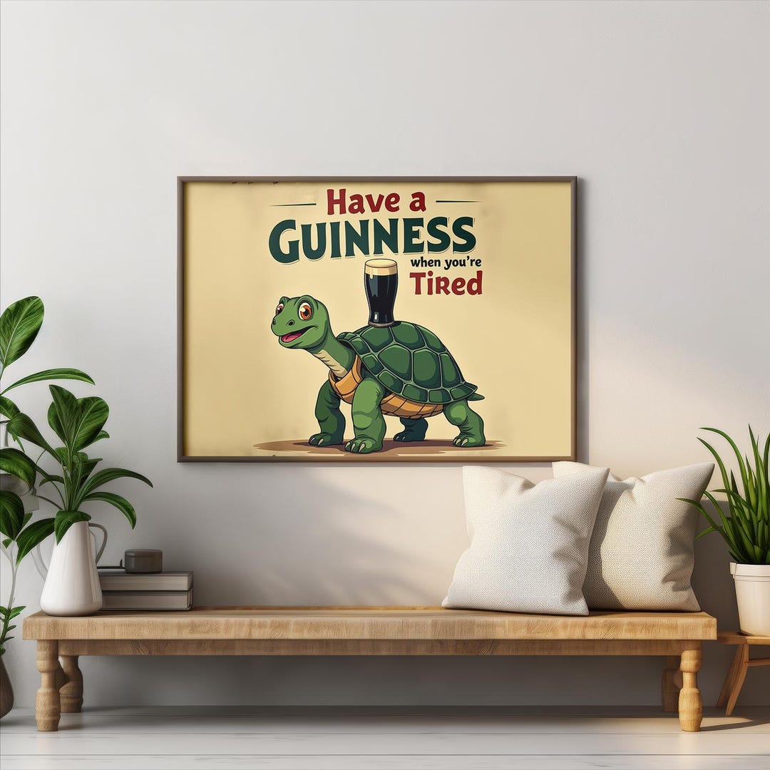 Have a Guinness When You’re Tired | Minimalist Wall Art, Abstract Print, Modern Home Decor, Digital Download Poster - Etsy Australia