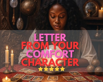 letter from your comfort character, Digital Letter from your Comfort Character, Channeled Message Fictional Character, Personalized Letter