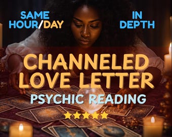 Channeled Love Letter, Personalized Love Letter, Twin Flame Message, Love Psychic Reading, Soulmate Letter, Divine Message Delivery