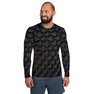 Black Dragon Scale Rash Guard, Rash Guard Voor Mannen, BJJ Rash Guard Voor Mannen, Jiu Jitsu Rash Guard, Brazilian Jiu Jitsu, MMA