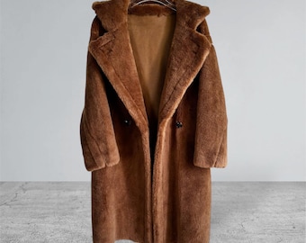 Camel Teddy Coat -winter Fall Coat,outwear Winter Men,valentines