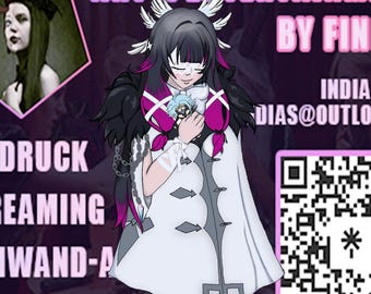 Columbina Hyposelenia, Fatui, Genshin Impact Inspired Key Chain | Keyring