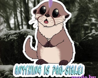 Otter Sticker Anything is Paw-Sible!