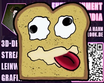 Toast Key Chain | Acrylic Keyring