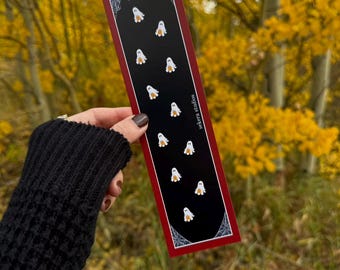 Halloween-bladwijzer, spookbladwijzer, spookachtige seizoensbladwijzer