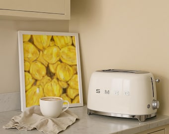 Lemons Watercolor Art Print - Bright Yellow Kitchen Poster - Butter Yellow Decor - Fruit Gallery Wall Art