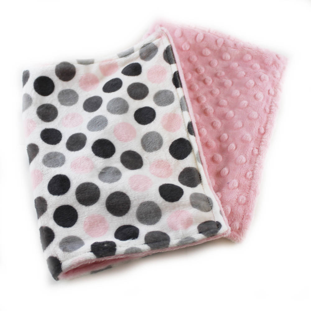 minky dot blanket