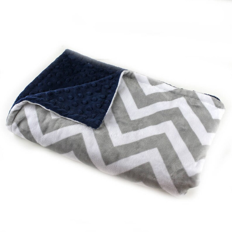 Personalize Baby Blanket Girl Pink Gray Chevron Baby Blanket Etsy