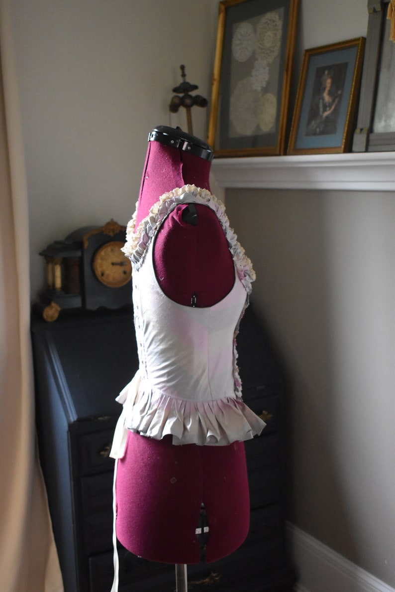 Marie Antoinette Victorian inspired rococo costume top bodice 18th century image 3