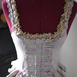 Marie Antoinette Victorian inspired rococo costume top bodice 18th century image 1