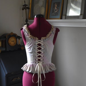 Marie Antoinette Victorian inspired rococo costume top bodice 18th century image 2