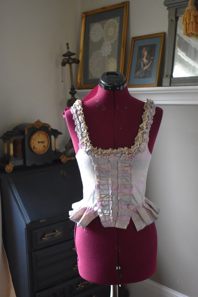 Marie Antoinette Victorian inspired rococo costume top bodice 18th century image 4
