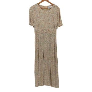 90s tea dress Vintage 90s Muted Floral Maxi Dress main image 0