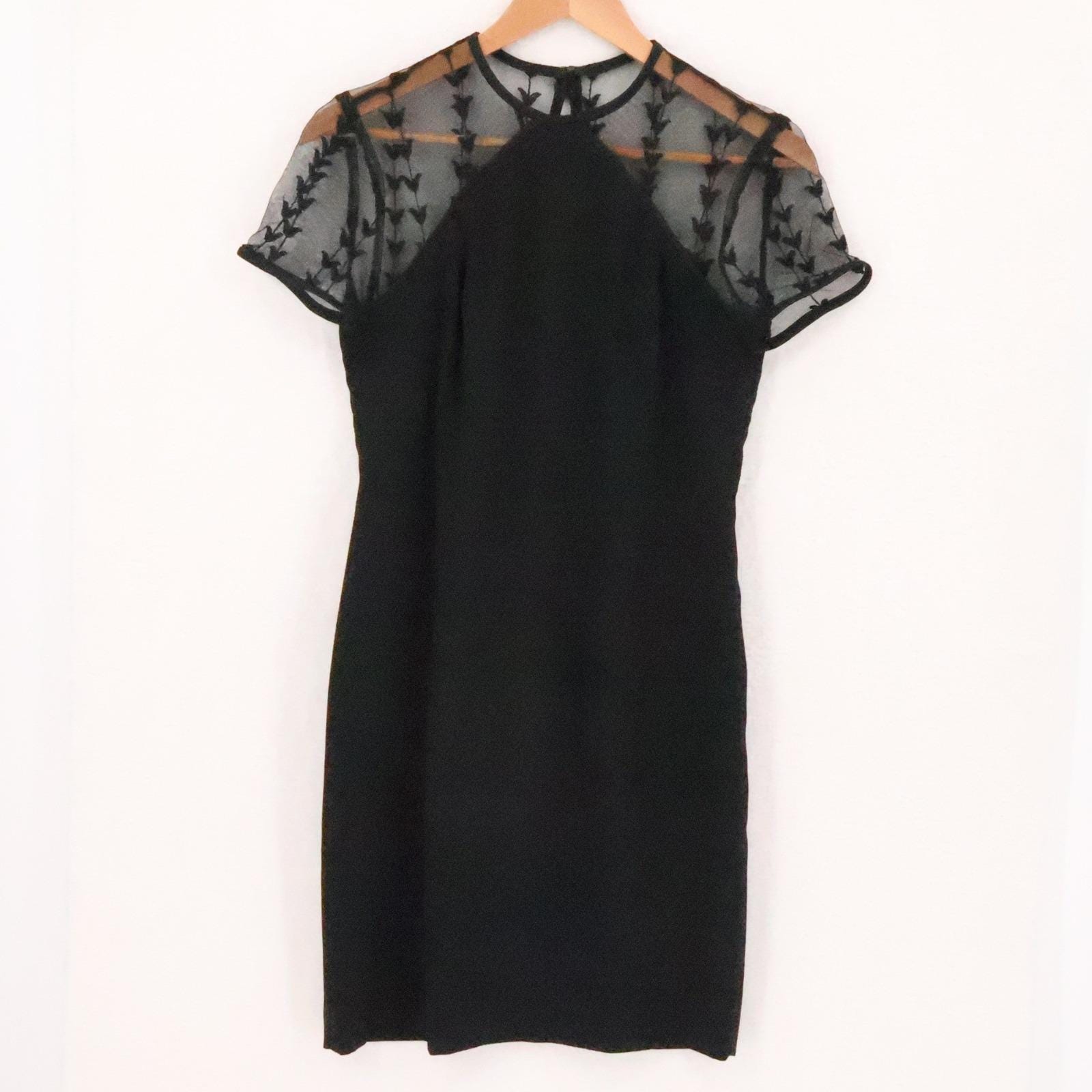 90s Black Mesh Dress - Etsy