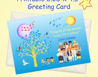 Kids Inspirational Greeting Card, Printable Encouragement Card, Positive Note Card, Kids Stationery, Lunchbox Notes, Classroom Motivation