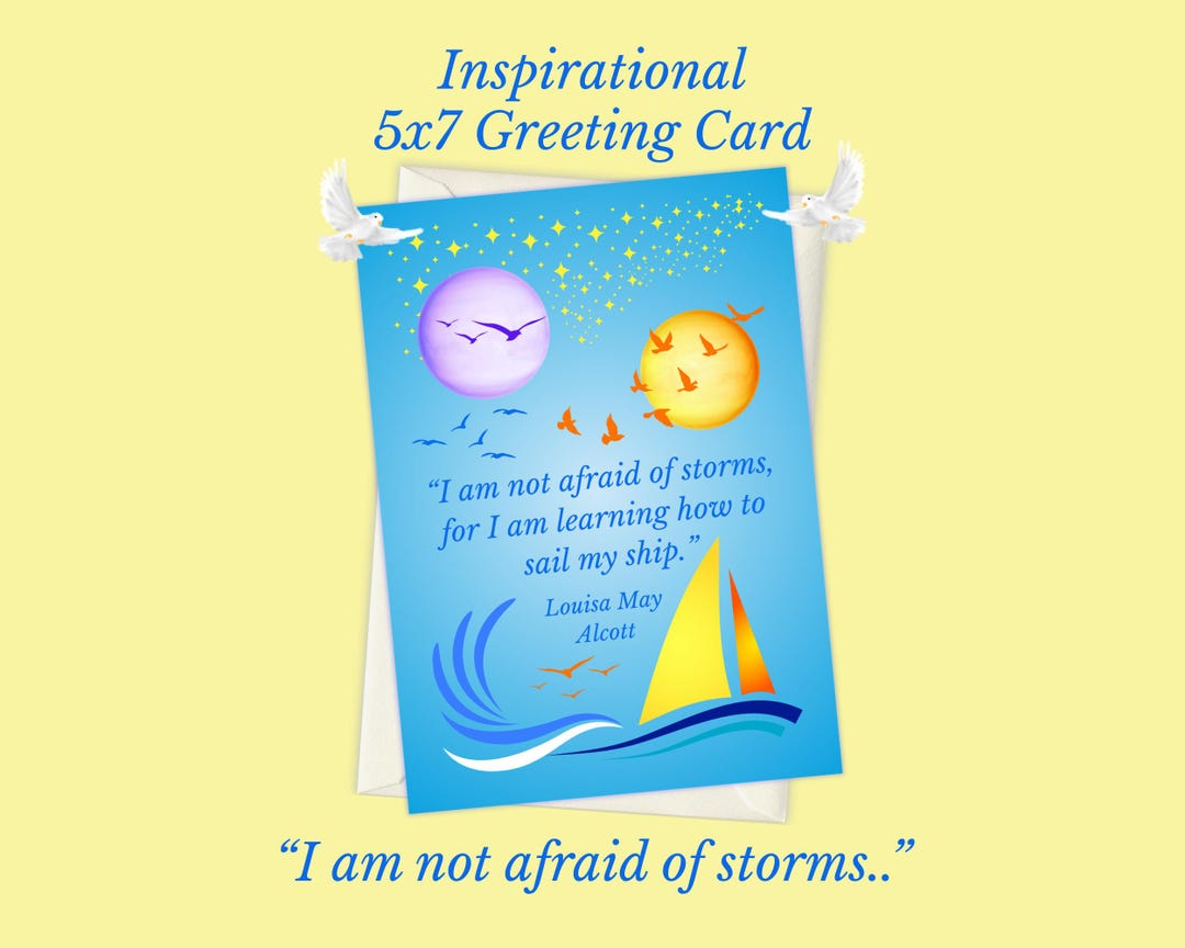 Inspirational Greeting Card, Encouragement Card, 