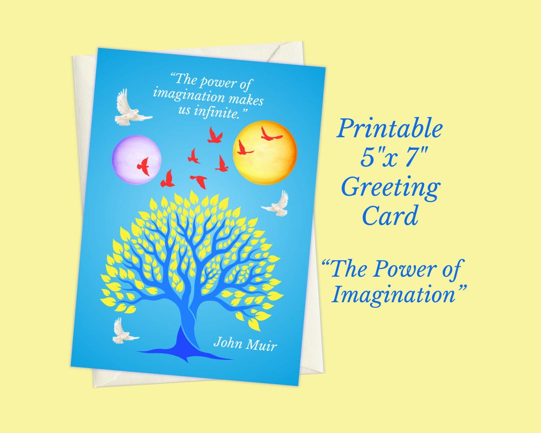 Inspirational Greeting Card, Encouragement Card, Printable Stationery ...