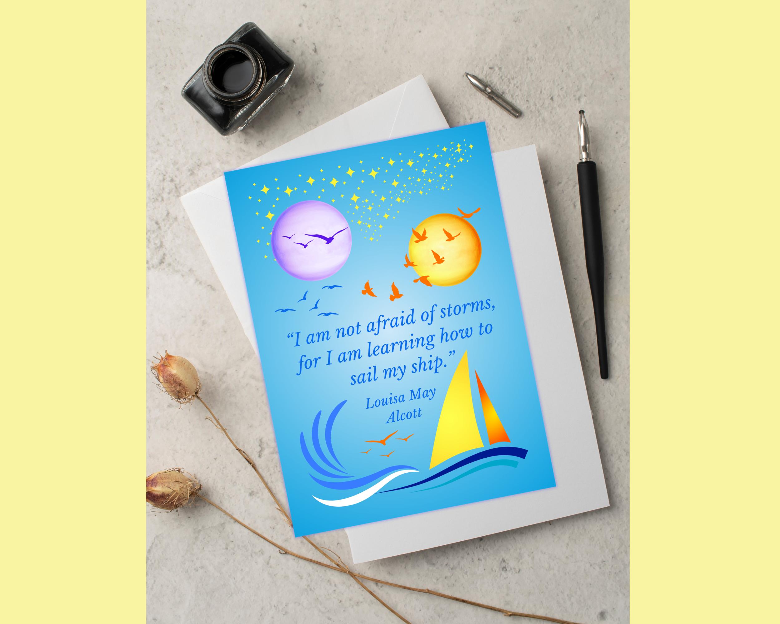 Inspirational Greeting Card, Encouragement Card, 