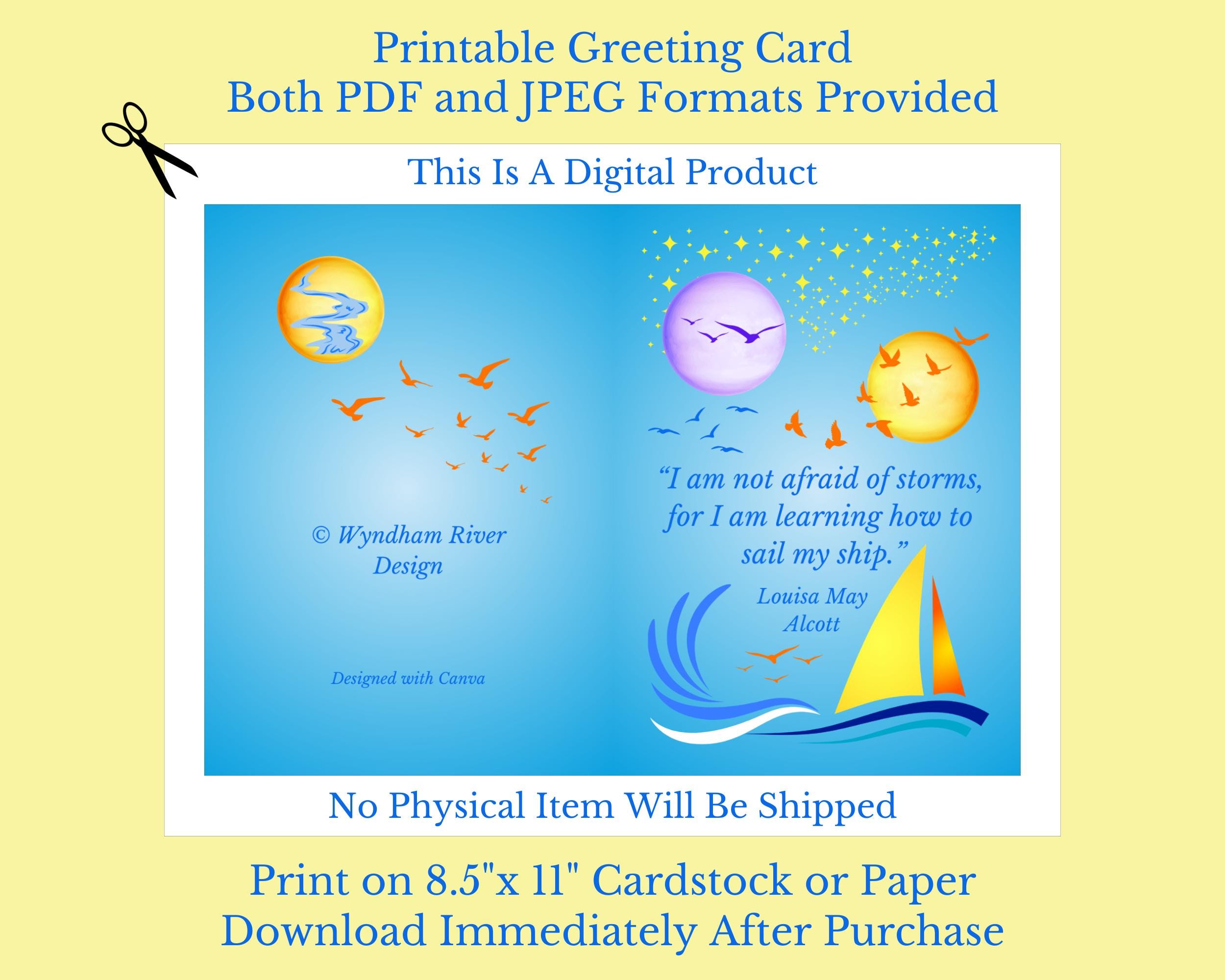 Inspirational Greeting Card, Encouragement Card, 