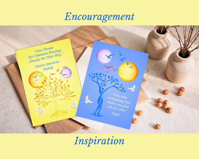 Inspirational Greeting Card, Printable Note Card (digital Download ...