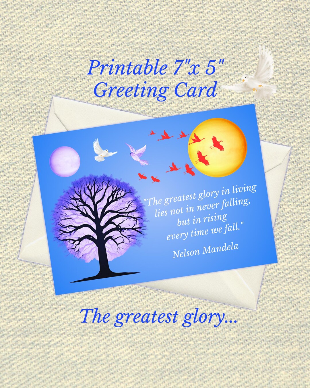 Inspirational Greeting Card: (digital Download), Encouragement Card ...