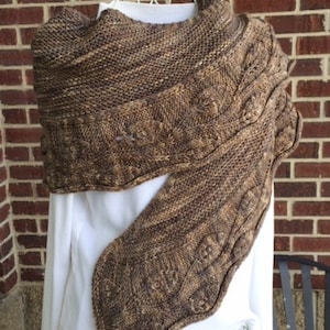 Traveling Leaves Shawl Knitting Pattern