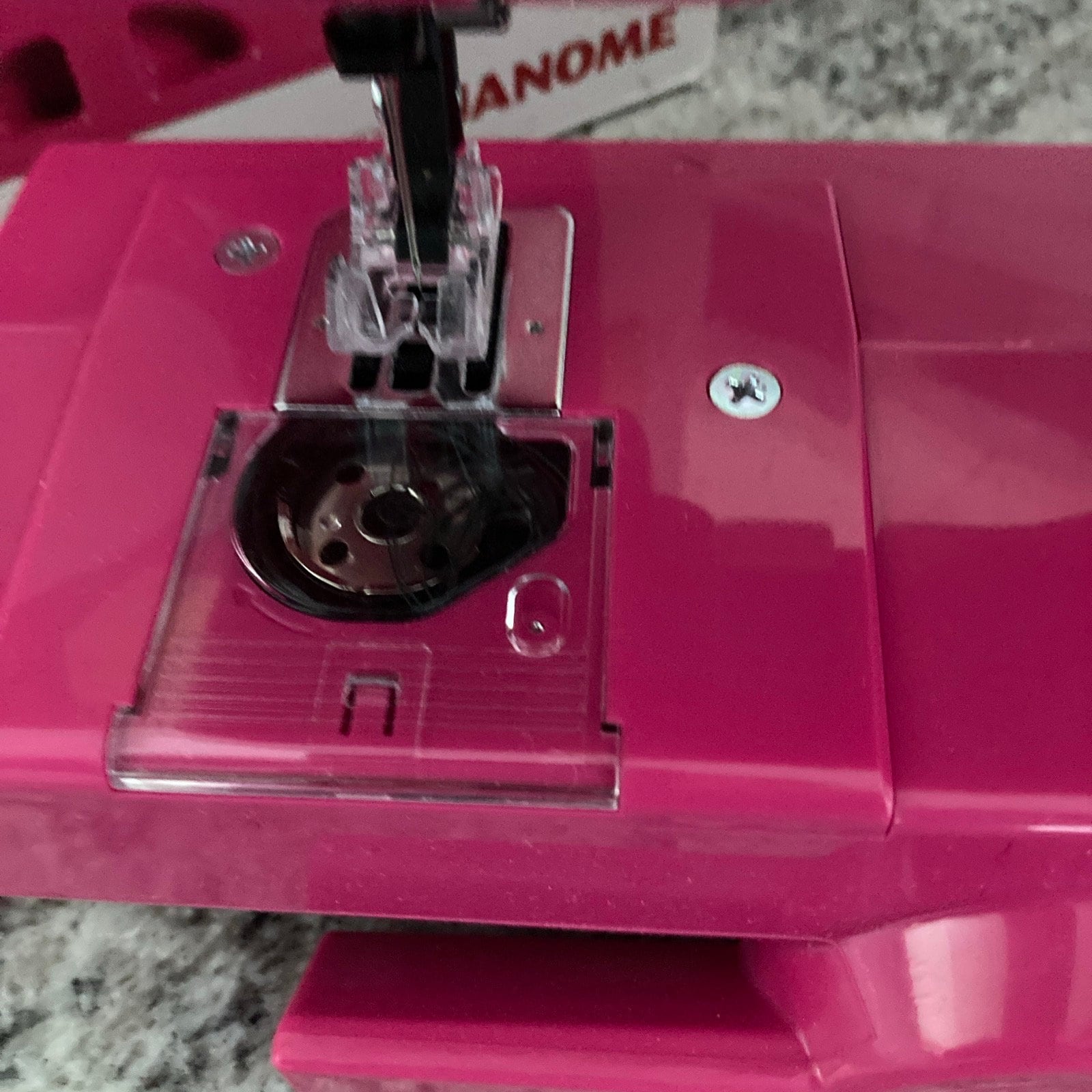 Janome New Home Fast Lane Fuchsia 525B Sewing Machine Works Great