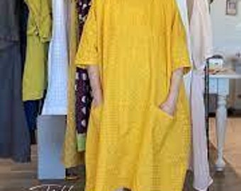 Jill Tunic Dress- TGA9130 Sewing Pattern by Tina Givens- Lagenlook Style! Includes Plus Sizing! S-3X- NEW DESIGN!